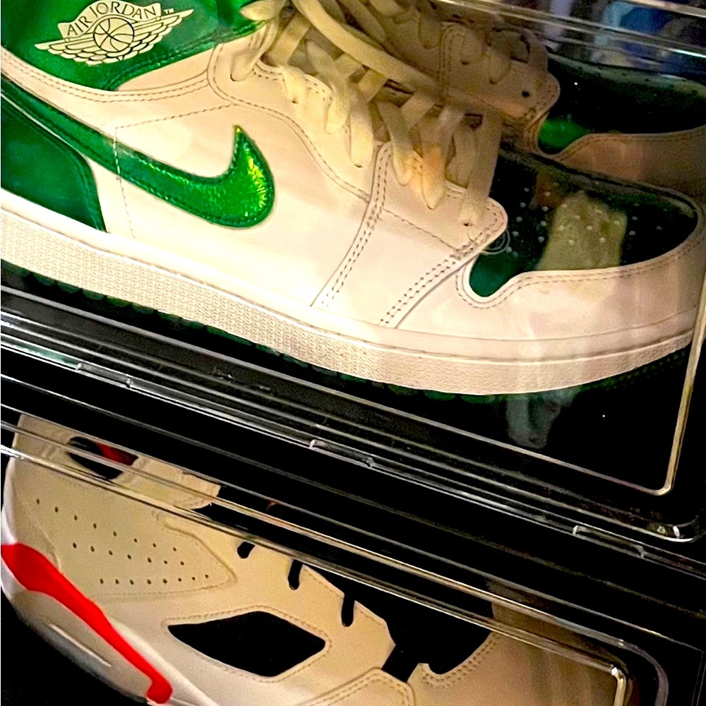 Jordan’s shoes rare. Brand new Made as golf shoe but can still use for any sport